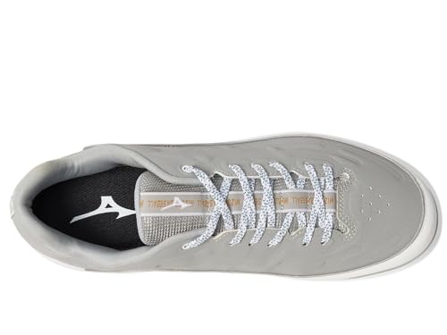 Mizuno Men's Ambition 3 Low TPU Baseball Cleats, Grey/White, 6.53
