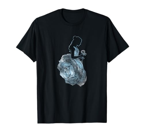 T-shirt Belle avec robe et rose bleue le cadeau idéal pour les collectionneurs de Disney