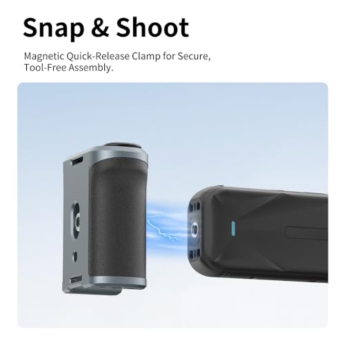 Image of Yantralay Street Shooting Grip Compatible with Insta 360 X5 / X4 Air | Ergonomic Handle with Quick Release Remote Control 10m Range | Vlogging Hand Grip for Insta 360 X5