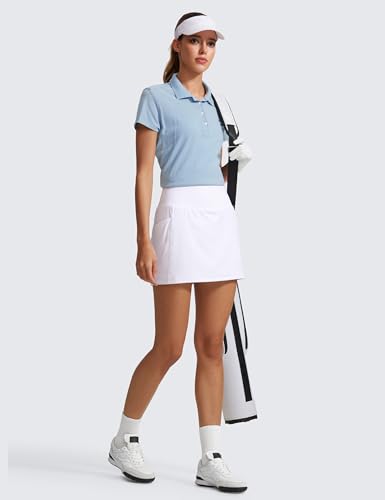 CRZ YOGA Butterlift A Line Golf Skirts for Women High Waisted Stretchy Casual Athletic Tennis Skorts with Side Pockets3