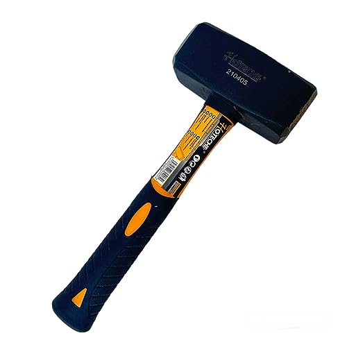 Martello Mazzetta Mazzuolo da Muratore 2000G Mazzola Con Manico in Vetroresina con Impugnatura Ergonomica Antiscivolo