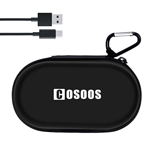 Cosoos Carrying Case & 1.6Ft Usb-C Charging Cable Only For Silicone Rubber 230° Headlamp With Floodlight & Spotlight & Sensor Mode, Portable Travel Headlamp Case Replacement & Short Usb-C Cable Only #TOP11