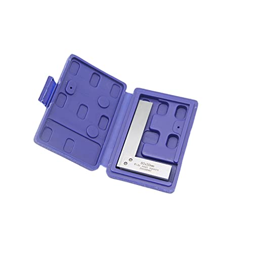 Machinist Square Set, 3.2 x 2 Inch Engineer Square, Squares Machinist Square Mechanical Engineer Steel Square High Precision 90 Degree Wide Base Square Tool L for Engineer Student Artist