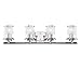 Designers Fountain 6694-CH Essence 3 Bathroom Vanity Light Fixture, 32 in, Silver