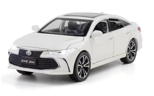 Image of VARIYA ENTERPRISE Exclusive Alloy Metal Pull Back Die-Cast Car Diecast Metal Pullback Toy Car with Openable 6 Doors,Light Music Boys Gifts Toys (1:24 Avalon - White Color)