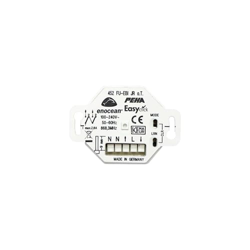 Receptor JR peha EnOcean Easyclickpro para regular la luz del salón sin levantarse