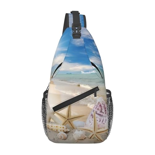 Sac à bandoulière pour homme motif étoile de mer idéal trajets vélo