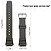 WRISTARMOR Resin Watchband Accessories Compatible with Caiso W800HG AE1500WH AE1200WH AE-1300WH W-219H W218H F108WH Mens Watch Strap Sport Waterproof Replacement Band (P Silver Buckle)