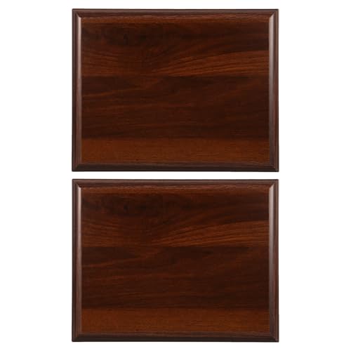 Plaque de trophée socle en bois 25x20 cm tableau d'affichage certificat lot de 2