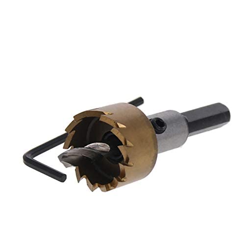 Utoolmart 23mm Golden HSS Drill Bit Hole Saw Cutter 70mm Length for Metal Alloy Wood 1pcs