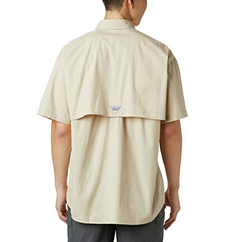 Columbia Men's Bonehead Short Sleeve Shirt, Fossil, 6X