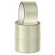 K-MART Verpackungsklebebandrolle – 48 mm x 66 m, geräuscharm, stark klebend, transparentes Paketklebeband für Kartonverpackungen, Umzug – Ideal für Klebebandspender (transparent, 3er-Packung)