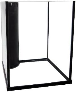 Edge 74 Gallon Tower Rimless Reef Ready Aquarium with Plumbing Kit, by Aquarium Masters, for Marine Fish, Invertebrates and Tropical Fish! AM13074