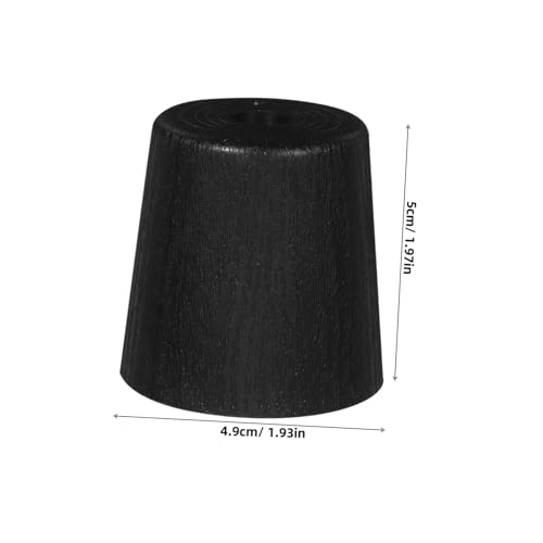Patas de sofa de plastico OSALADI tornillos de pierna conicos reemplazo de muble negro 12 juegos 3