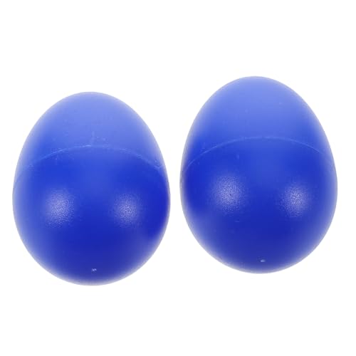 ERINGOGO 2個プラスチック製卵型シェイカー 子供用音楽おもちゃ 幼児の発達支援 学習玩具 聴覚刺激 おままごと遊び ダンス小道具