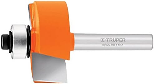 Truper 11477 / BROU-RB1-1/4X - 1 1/4" (32 mm) Rabbeting Router Bit w/Ball Bearing Guide