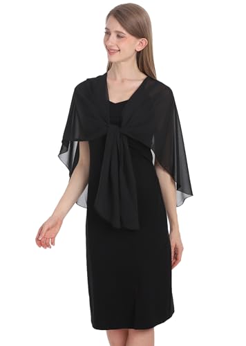 Shawls and Wraps for Evening Dresses Sheer Chiffon Women Elegant Soft Silky Scarf Scarve Wedding Bridal Stole