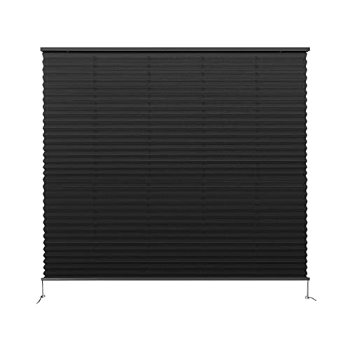 Image of Dulepax RV Blinds,RV Pleated Shades,RV Blinds Pleated Shades, 44 inch W x 38 inch L Black RV Window Shades,Camper Blinds,RV Window Blinds for RV Camper Travel Trailers Motorhome's Window