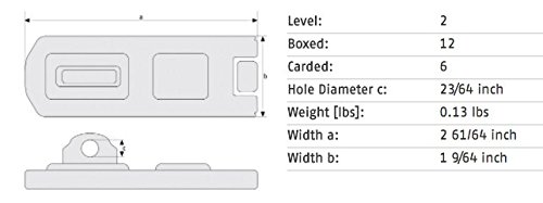 Abus 200/75 Hardened Steel Hasp (3") #TOP1
