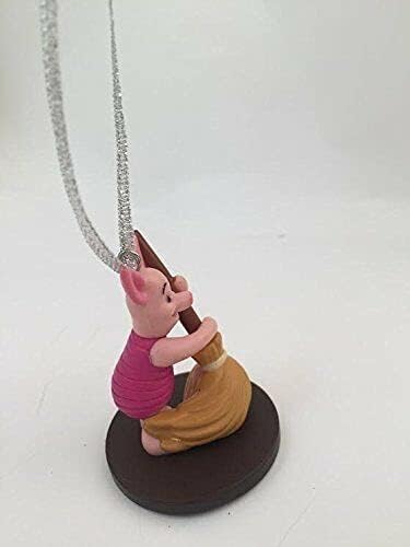 Miniatura 3 de Piglet Pig - Figura de PVC de 2 pulgadas, adorno para árbol de Navidad, Winnie The Pooh