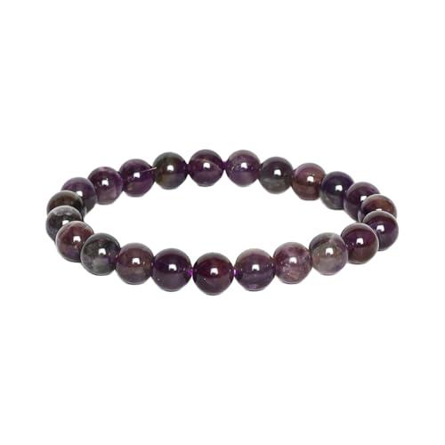 7 Chakra Bracelet - Handmade Healing 8 mm Crystal & Gemstone Stretch Bracelet for Spiritual Balance, Positivity, Good Luck, Money & Prosperity Unique Gift for Women Mom valentine