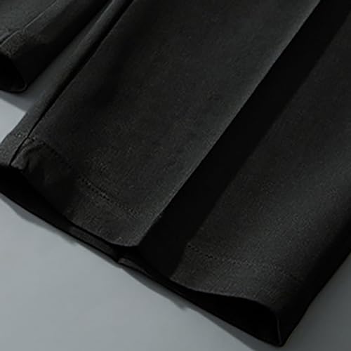 DESKABLY Men's Dress Pants Pleat Front Golf Pants Lightweight Button Zipper Casual Business Work Suit Trousers with Pockets4