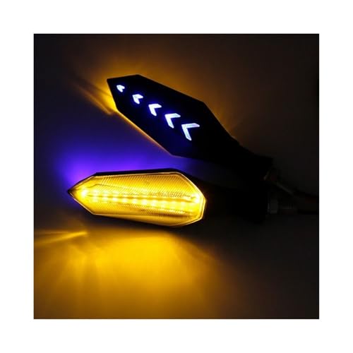 Intermitentes moto de 8mm con luz trasera y de marcha ámbar 4
