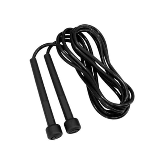 Corda de Pular Ajustavel em PVC Preta Para Treino Funcional Exercícios e Academia