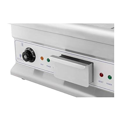 Royal Catering RCG-60GB Elektrische Grillplatte Tischgrill Elektrogrill (doppelt, 60 cm, glatt & geriffelt, 6.400 W) – Bild 6
