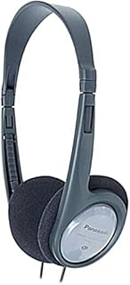 Panasonic RP-HT090E-H Bügelkopfhörer (Kopfhörer mit langem Kabel; TV-Kopfhörer; 3,5mm Klinkenstecker) grau