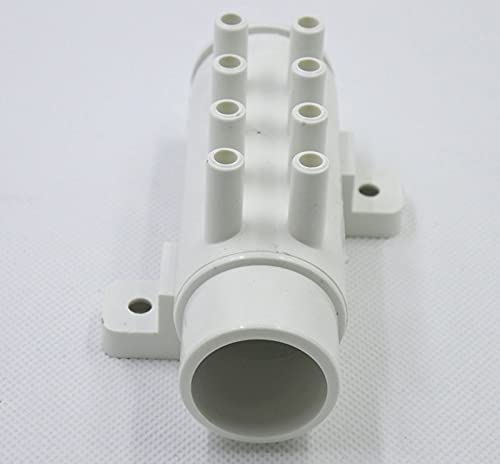 1pc baignoire plomber 8 trous Pvc Manifold d'air 1 "X 8mm Distributeur d'air for baignoire et spa à bain à remous 30-168