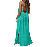 Robe Femme Chic Et Élégante Assorti: La robe femme avec fent peut être associée à des sandales ou et de soleil pour une promenade décontractée à la plage ou un pique-nique.