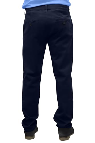 Mens Chino Pants Regular Fit Casual Stretch Cotton Formal Stylish Straight Leg Trousers4
