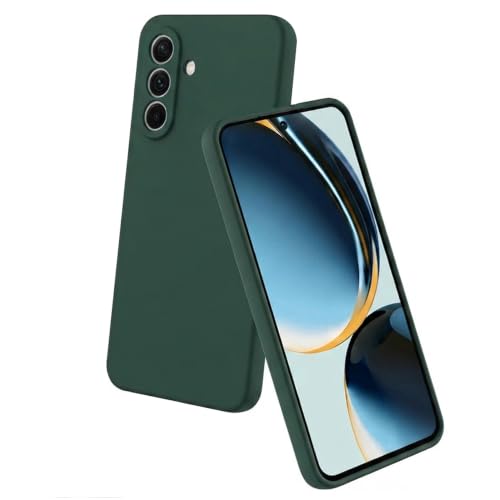 Image of Back Cover Compatible with Samsung Galaxy A37 5G | Full Camera Protection | Premium Liquid Silicon Case | Flexible Bumper Case for Samsung Galaxy A37 5G (Green)