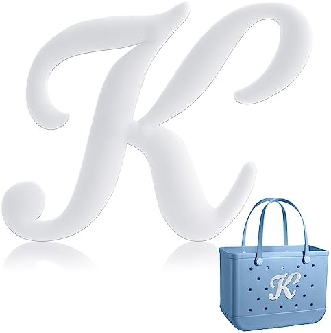 Decorative Lettering Charms for Bogg Bag, Alphabet Lettering Accessories, Decorative Bogg Bag Charms Insert Alphabet Lettering, Beach Tote Rubber Beach Bag Accessories for your Bogg Bag