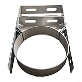 Hasaller Soporte ajustable de tubo de chimenea de acero inoxidable de 6 pulgadas, abrazadera de chimenea de pared para chimeneas, estufas de leña y calderas con soporte resistente de 150 mm de