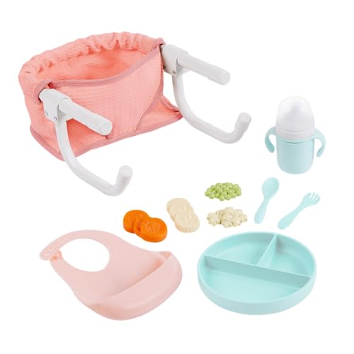 Fixation repas poupon sans encombrement grâce au siège de table pour poupée LullaBaby
