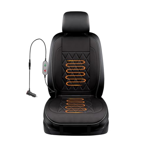 Warm and Cosy 𝐡𝐞𝐚𝐭𝐞𝐝 𝐜𝐚𝐫 𝐬𝐞𝐚𝐭 𝐜𝐨𝐯𝐞𝐫 Ergonomic Easy Installation Fits Most Cars,CarSeatHeaterPad