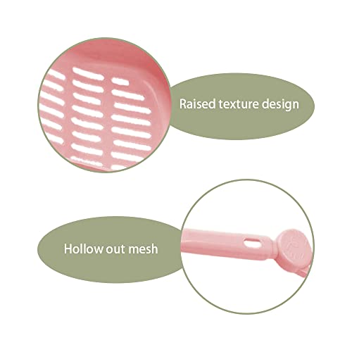 wiiAiloo 2 Pás para animais de estimação, pás de areia para gatos de plástico forte para animais de