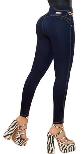 Fiorella Shapewear Pantalones Colombianos Levanta Cola | Butt Lifting Colombian Jeans for Women | High Waisted Push Up | 517