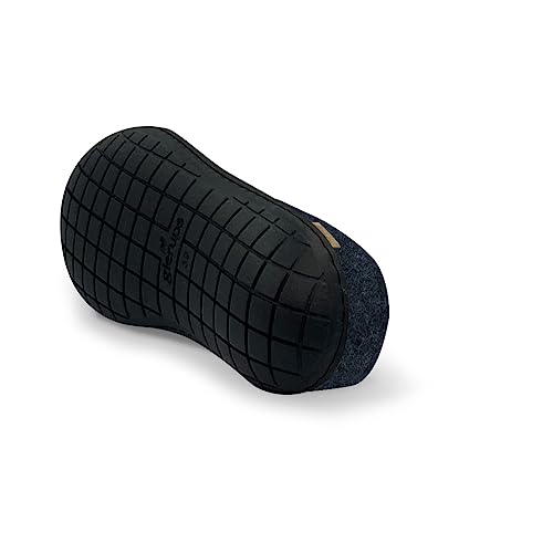 Image of Glerups 100% quality wool mix Slipper with rubber sole - Unisex Slip-on