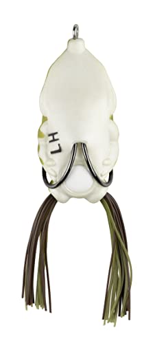 Lunkerhunt Frog Lure With Short Skirts | Compact Frog Fishing Lure For Bass Fishing | Compact Body, Weedless Hooks, Soft Hollow Body Freshwater Fishing Bait For Trout, Pike(Toad) #TOP3