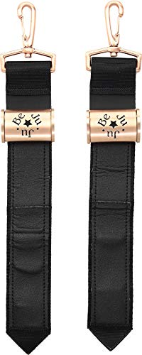 JuJuBe | Be Connected | Durable Universal Stroller Clip to Hold Diaper Bags/Backpacks | Black Rose Gold