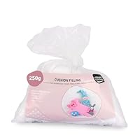 Vaessen Creative Flauschige Weiche Polyester Füllung für Plüschtiere, Kissen und Bastel-Projekte, Weiß, 250gr