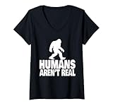 Photo Gallery donna gli esseri umani non sono vero divertente bigfoot non crede negli esseri umani maglietta con collo a v Photo Gallery donna gli esseri umani non sono vero divertente bigfoot non crede negli esseri umani maglietta con collo a v