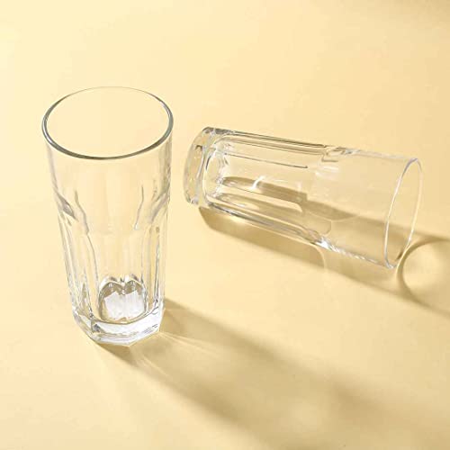 Image of Smartserve Marocco Imported Tall Highball Cocktail /Juice /Beer /Mocktail /Vodka Glass Set, 325ml, Set of 6