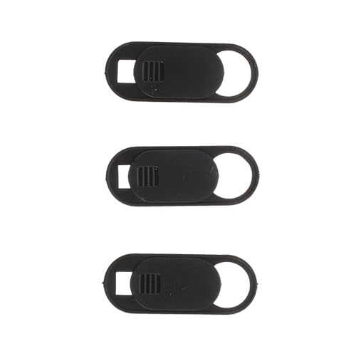 HOMSFOU Cubiertas para Cámaras Web y Privacidad para Portátiles, Pack De 3 Unidades, Diseño Delgado y Mini, Color Negro, Protección para Dispositivos Personales, Uso Diario y Seguro