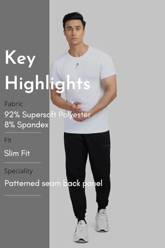 Image of FUAARK Men's Round Neck Slim Fit Gym Sports T-Shirt