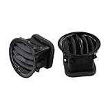 Paire de grilles d'aération intérieures pour Opel Adam à partir de 2013 et Corsa D 2007 à 2015, construction ABS avec compatibilité OEM (2 pièces)