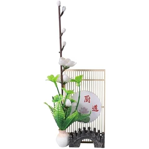 Mikinona Faux Sushi Plate Flower Decor Cover